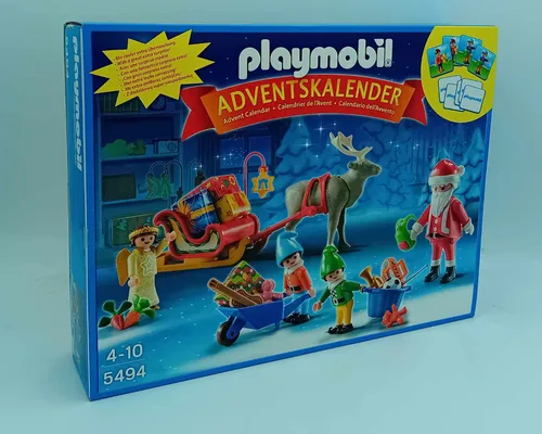 PLAYMOBIL 5494 Adventskalender Weihnachtsmann mit Renntier von PLAYMOBIL