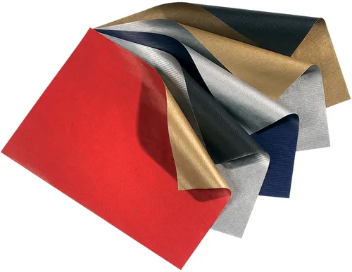 folia Weihnachts-Geschenkpapier 'Bicolor', silber/gold