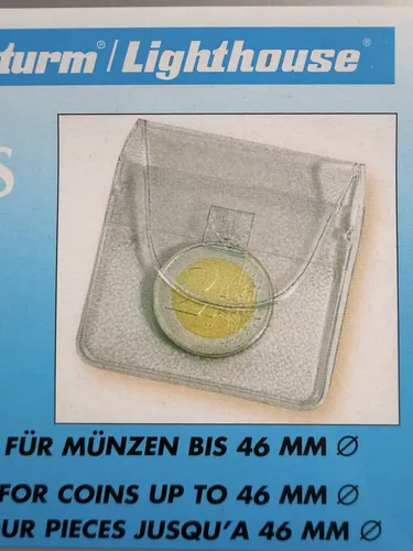 Leuchtturm Münztaschen für Münzen bis 46mm