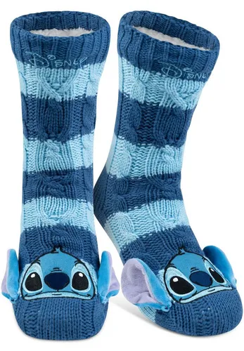 United Labels® Haussocken Disney Lilo & Stitch Hüttensocken Haussocken Sherpa Kuschelsocken