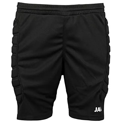 JAKO Kinder Torwarthose TW-Short - Sporthose für Torwarte mit ergonomischen, gepolsterten Einsätzen für maximalen Schutz bei Aufprällen. Strapazierfähiges Polyester sorgt für Langlebigkeit und Flexibilität im Spiel.