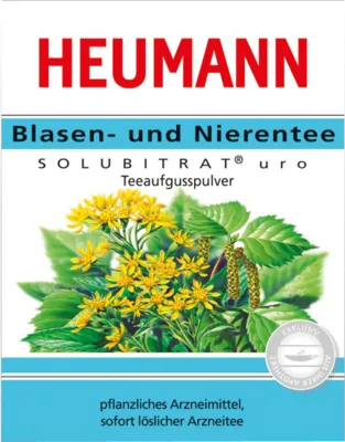 Angelini Pharma HEUMANN Blasen- und Nierentee SOLUBITRAT uro 30 g - Tees zur Unterstützung der Harnwege, mit Birkenblättern und Goldrute für eine natürliche Durchspülung bei Entzündungen.