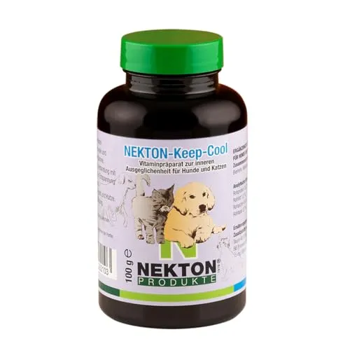 NEKTON-Keep-Cool | Vitaminpräparat auf natürlicher Basis für nervöse und ängstliche Hunde & Katzen | Made in Germany (100g)