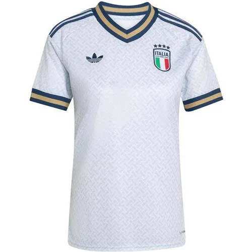 ADIDAS Damen Trikot Italien 26 Auswärts - Inspiriert von der Energie des Spiels, bietet das Italien 26 Auswärtstrikot eine schlanke Passform und hervorragenden Tragekomfort. Mit modernem Design und hochwertigen Materialien bist du bereit für jedes Match.