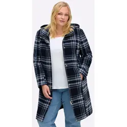 Sheego Langmantel Wintermantel . blau 52 EU