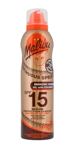 Malibu Continuous Bronzing Tanning Oil Coconut (SPF 15) - 175 ml