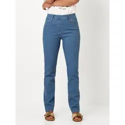 Relaxed by TONI Stretch-Hose Alice Slim mit Schlupfbund blau 36K