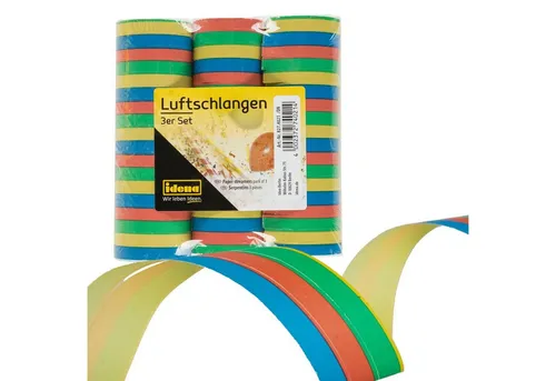 Idena Luftschlangen bunt 3 St. von Idena