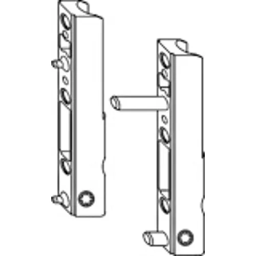Ecklagerband PVC mit 3 mm Positionszapf weiß RAL 9016 S