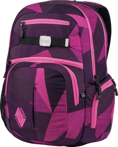 Nitro Snowboards 2018 Rucksack 52 cm – Violett (Fragments Púrpura) - Tagesrucksack mit ergonomischen Schulterstraps und viel Stauraum, inklusive fleecegefüttertem Fach für Tablets und gepolstertem Laptopfach für optimalen Schutz.