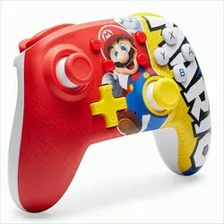 PowerA Nano Verbesserter kabelloser Controller für Nintendo Switch – Mario-Sieg - Controller mit verbesserter Ergonomie und kabelloser Freiheit für ein optimales Gaming-Erlebnis auf der Nintendo Switch.