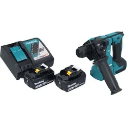Makita DHR 183 RM Akku Bohrhammer 18 V - Schlagbohrmaschine mit 1,7 J Schlagkraft, kompakt und leicht, ideal für präzise Bohrarbeiten. Inklusive 2x 4,0 Ah Akkus und Ladegerät für flexibles Arbeiten.