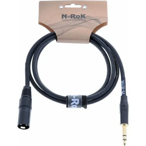 N-RoK Premium Kabel XLR male / Klinke 6,3 mm stereo 1,5m | Neu