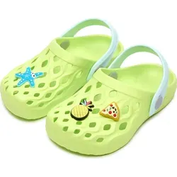 Ladeheid Clogs Kinder Schuhe für Mädchen und Jungen leichte Gartenclogs Gartenschuhe Kinder LA-CA-15 (Pistazien, 28/29 EU). - Grün - 28/29