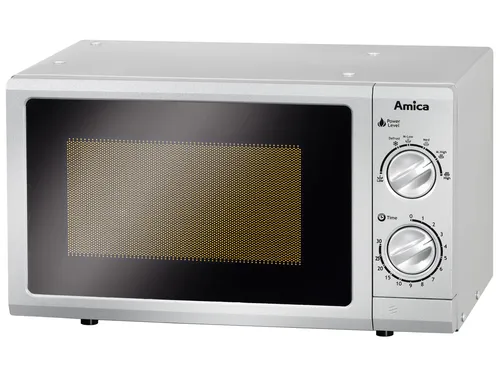 Amica MW 13152 Si Mikrowellengerät 17 l - Mikrowelle mit 17 l Garraum, manueller Timer und akustischem Endsignal – perfekt für die einfache Zubereitung von Speisen.