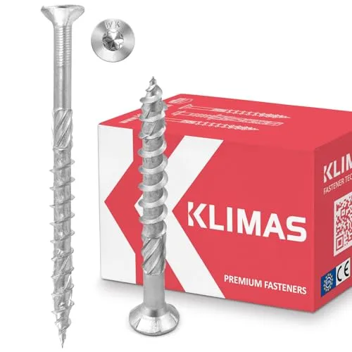 KLIMAS Holzschrauben Torx in silber von KLIMAS