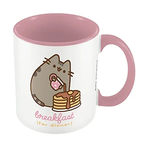 Pyramid International Pusheen Keramiktasse in Geschenkbox mit Pfannkuchen-Design, 315 ml, offizielles Lizenzprodukt, Gold