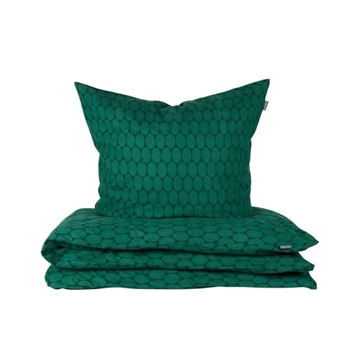 SCHIESSER Bettwäscheset Drops | 2-teilig | Smaragd in grün von Schiesser