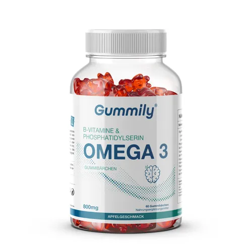 Gummily® Omega 3 Hochdosiert mit B-Vitamine & Phosphatidylserin