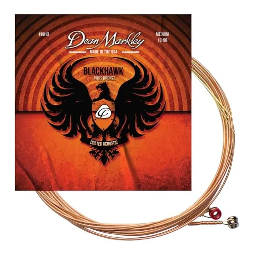 Dean Markley dm8013 Blackhawk beschichtet Pure Bronze A Saiten, Größe 13–56