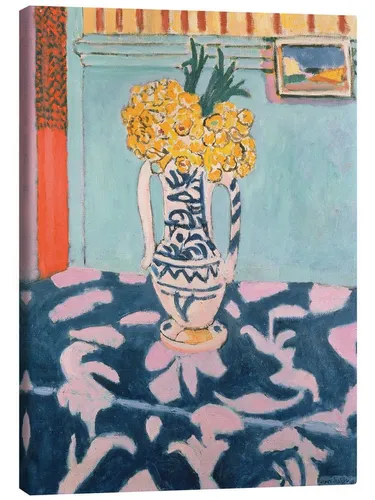 Posterlounge Wandbild Kuhschlupfen auf blauem und rosafarbenem Stoff, 1911, Henri Matisse, erhältlich als Poster, Leinwandbild, Wandsticker oder Acrylglasbild