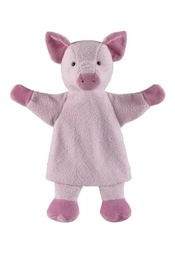 Sterntaler Handpuppe Schwein - weiches Kinder Spielzeug zum Puppentheater, Erzählen, Kuscheln & Sprachförderung – perfekter Spielkamerad & Geschenkidee, rosa/pink