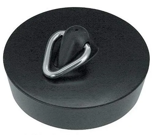 Abflußstopfen 45,5 mm, schwarz Stopfen Stöpsel Waschbecken