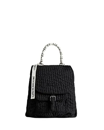 Desigual Womens Back_Free Ankara Backpack Medium, Black in schwarz von Desigual