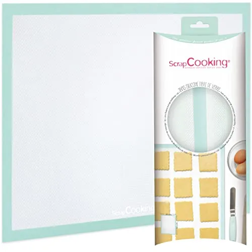 ScrapCooking – Backmatte aus Silikon – perforierte Backmatte 30 x 40 cm – Fiberglas – Antihaftbeschichtung – für Backen, Kekse, Pizza, Quiches, Brot – Küchenzubehör – 3 179