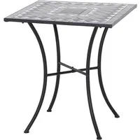 Bistrotisch Siena Garden Como 64 x 64 x 71 cm schwarz - Gastronorm-Behälter, robuster und stilvoller Bistrotisch für den Innen- und Außenbereich, ideal für Cafés und Restaurants.