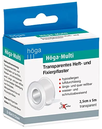 Höga-Multi, transparentes Heft- und Fixierpflaster