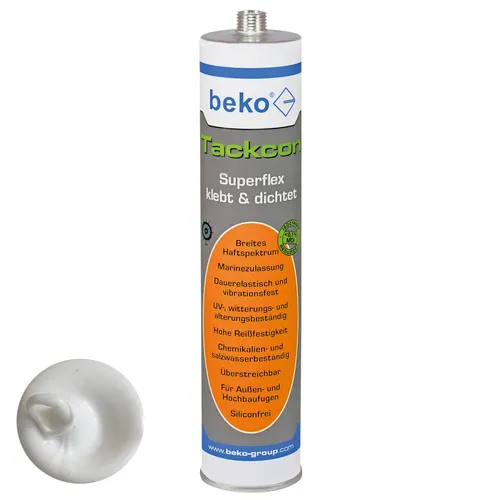 beko Tackcon Superflex Flexibler Hightec Kleber Shore 45 weiß 310 ml