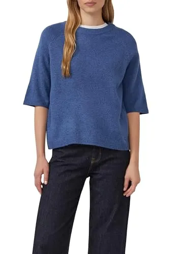 s.Oliver Damen Pullover Kurzarm 2167999 Blue 44