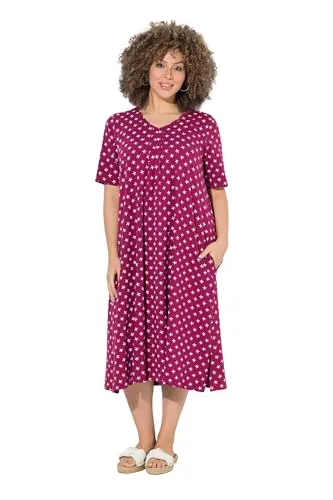 Ulla Popken Damen Plus Size Midikleid mit Sterne-Muster von Ulla Popken