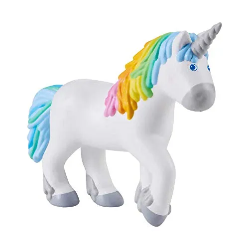 HABA 305595 - Little Friends Einhorn Ruby Rainbow, Spielfigur ab 3 Jahren, bunt