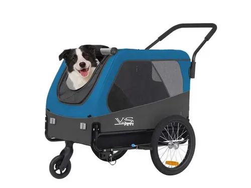 TIGGO Fahrradhundeanhänger Tiggo Pets L – 2-in-1 Hundebuggy & Fahrradanhänger - Der TIGGO Pets L ist ein vielseitiger Hundeanhänger und Jogger in einem, ideal für aktive Tierbesitzer. Mit einfachem Umbau, stabiler Bauweise und praktischem Insektenschutz bietet er Komfort und Sicherheit für mittelgroße und große Hunde.