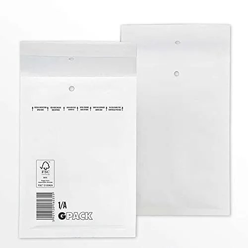 Luftpolstertaschen Größe A/1 (120 x 175 mm) DIN A6 - Weiss 200 x