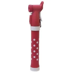 dynamic24 Luftpumpe, Fahrrad Luftpumpe Dotty Fahrradpumpe Rad Doppelhubpumpe Handpumpe rot