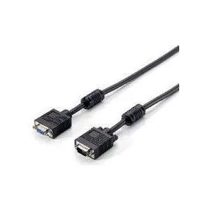 Equip - VGA-Verlängerungskabel - HD-15 (M) - HD-15 (W) - 3,0m - Schwarz (118801)
