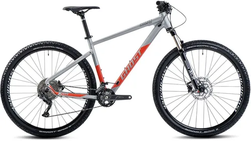 Mountainbike GHOST Kato Advanced 27.5 AL - 40cm, grau/orange - Fahrrad mit 27,5 Zoll Hardtail, wartungsarmen Komponenten und 10-Gang Kettenschaltung für hohen Fahrspaß in Freizeit und Alltag. Ideal für Fahrer zwischen 155-180 cm.