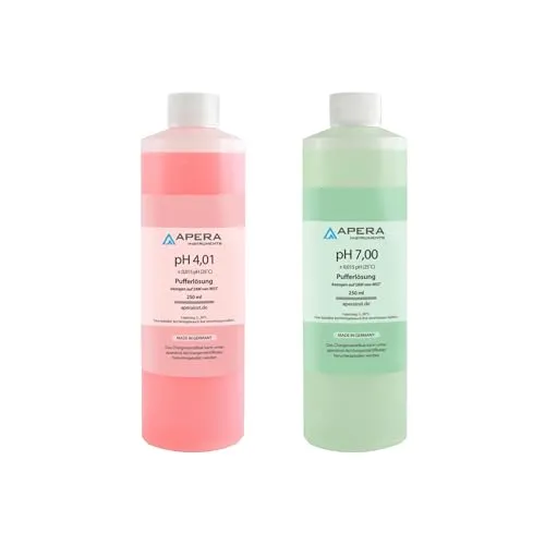 Apera Instruments pH Kalibrierlösung Set 4.01/7.00 je 250ml, Pufferlösung Set