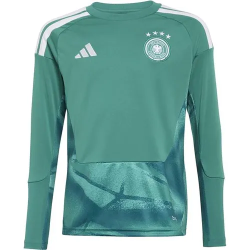 adidas DFB Deutschland Home GK Teamtrikot Kinder - Langärmeliges DFB-Torwarttrikot für Kinder in actgrn, mit atmungsaktiver climacool-Technologie für optimalen Tragekomfort und Bewegungsfreiheit.