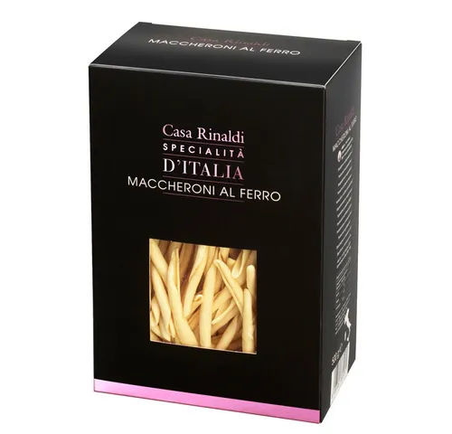 Casa Rinaldi Nudeln, Casa Rinaldi Pasta Maccheroni al ferro Röhrchen in der Packung 500g