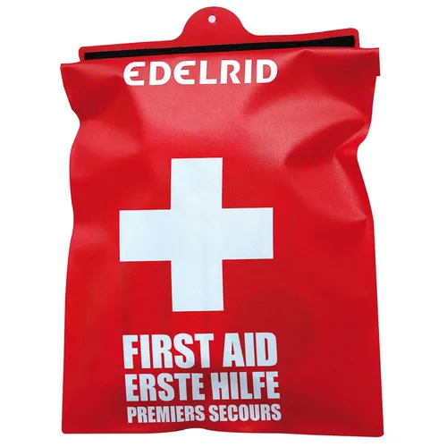 Edelrid First Aid Kit Waterproof - Robustes Erste Hilfe Set in Rot - Erste Hilfe Set für Outdoor-Aktivitäten, wasserdicht und kompakt, ideal für Abenteuer und Notfälle.