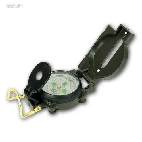 Kompass mit Metallgehäuse, Survival Outdoor Camping Peil- und Marschkompass