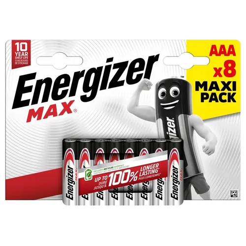 ALKALINE BATTERIES LR03 /AAA BLISTER 8PCS. ENERGIZER 7638900437980