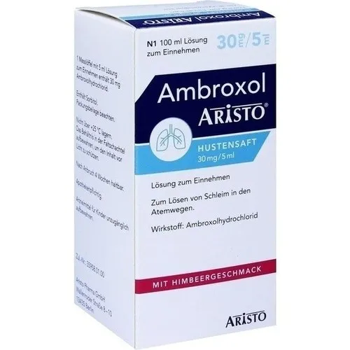 AMBROXOL Aristo Hustensaft 30 mg/5 ml Lsg.z.Einn. 100 ml PZN 11112191