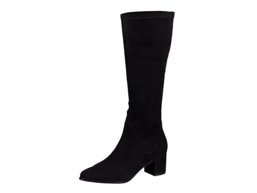 Peter Kaiser 9-75526-45-044 Stiefel schwarz 40,5 EU - Elegante Stiefel in Größe 40,5 aus hochwertigem Leder und Veloursleder, mit 5 cm Absatzhöhe für einen femininen Auftritt.