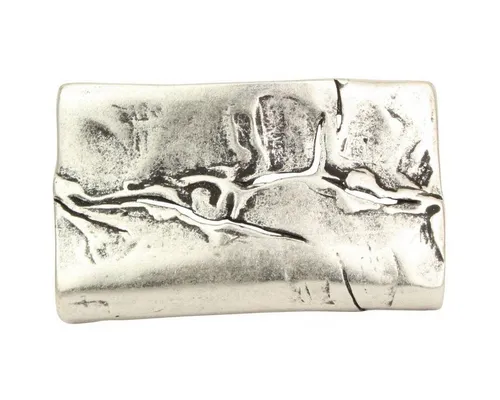 BELTINGER Gürtelschnalle Crack 4,0 cm in silber von BELTINGER