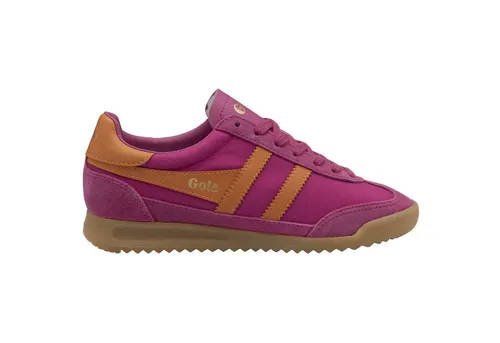 Gola Sneaker Tornado 2026 fuchsia/braun Damen, Größe 41 (10) - Trendiger Gola Sneaker Tornado 2026 mit leichtem Obermaterial aus Nylon und stilvollen Wildlederelementen. Ideal für modebewusste Damen, die Komfort und Style schätzen.